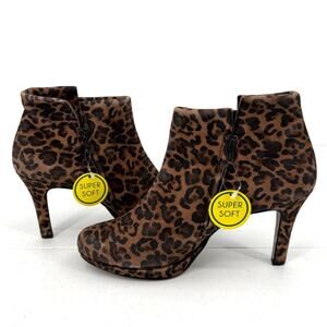 NEW Paul Green Caliente Leopardino Sahara Leopard Print Booties Size 10 US